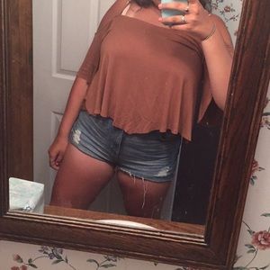 H&M v Coachella high waisted shorts